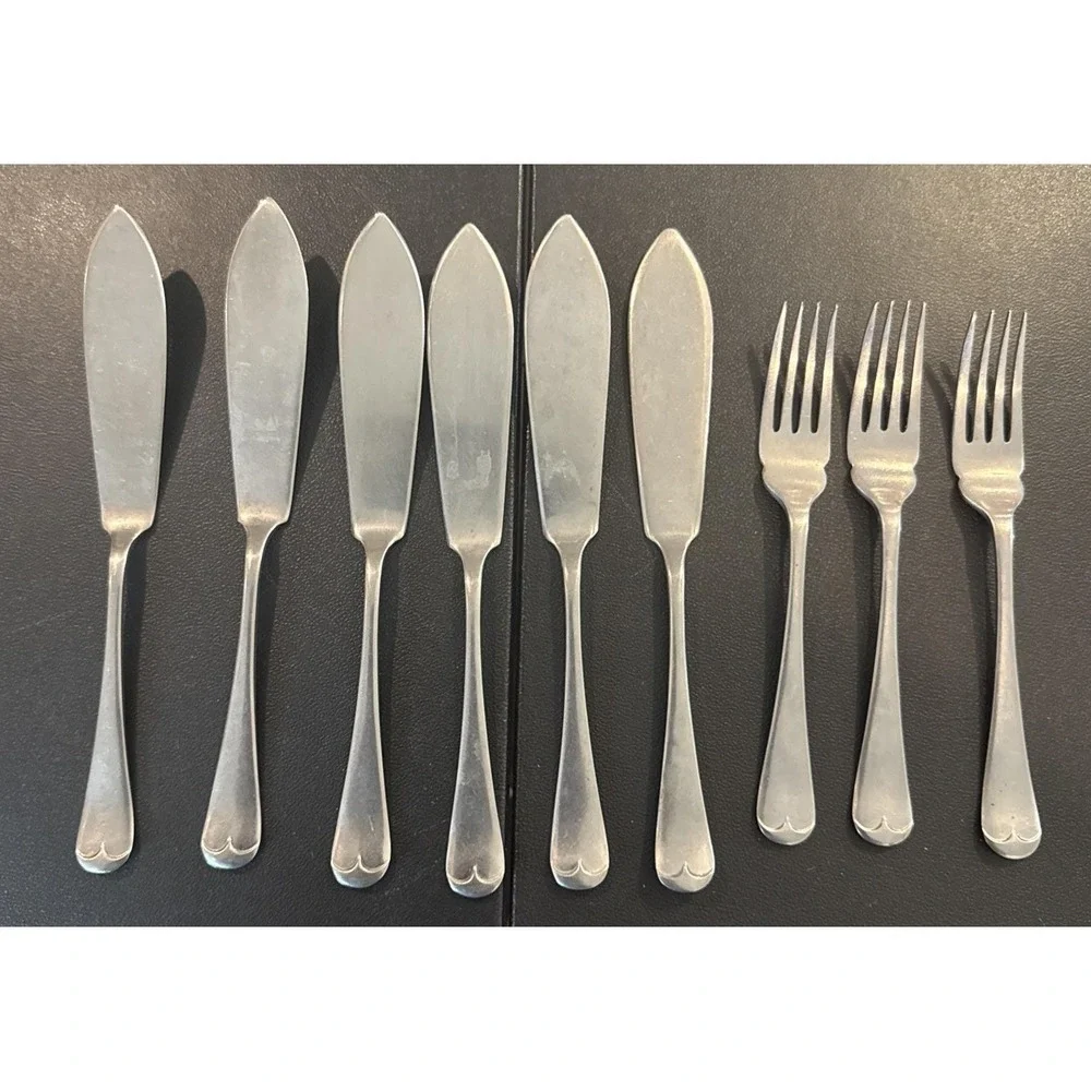 Firth Staybrite Ashberry Stainless‎ 6 Butter Knives 3 Salad Forks England
